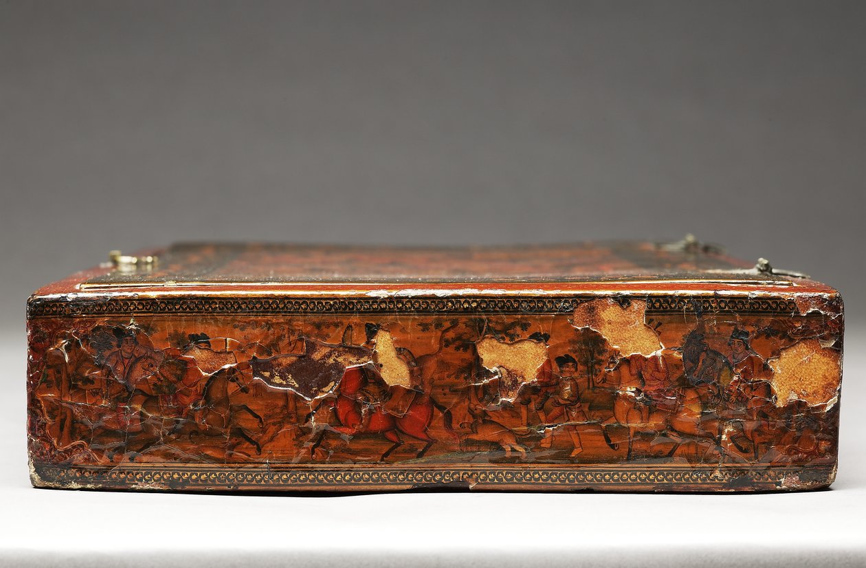 Kit de ferramentas retratando a Sagrada Família, c.1830 (meios mistos) de Persian School