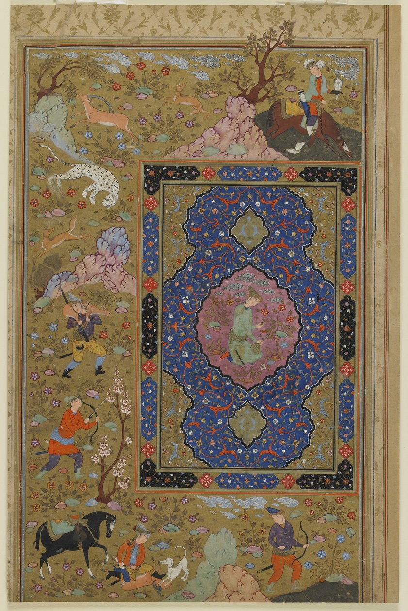 Macho jovem, c.1590-1610 de Persian School