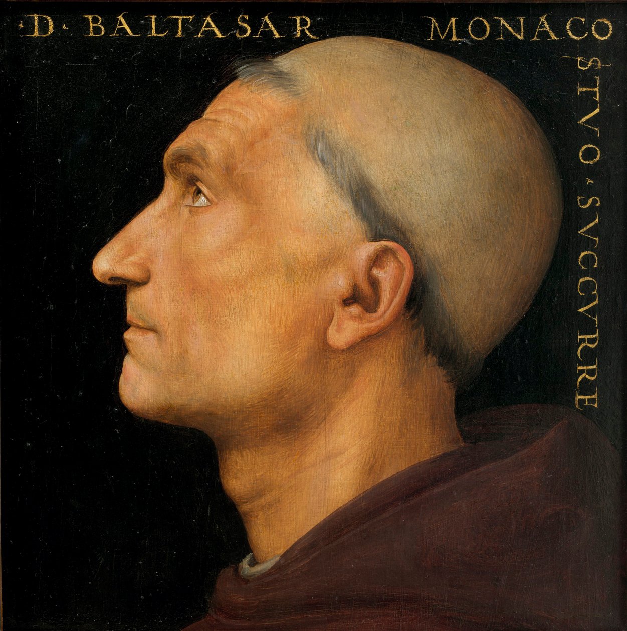 Retrato do monge Baldassarre. de Perugino