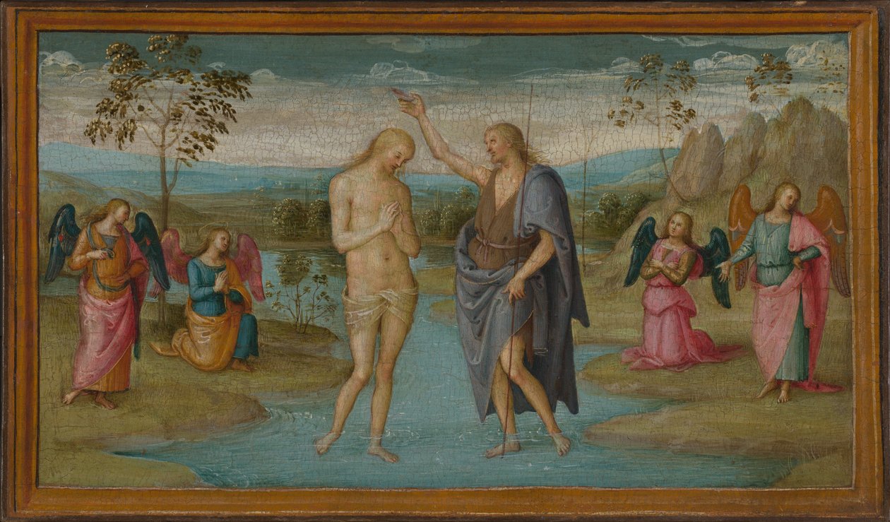 O Batismo de Cristo de Perugino