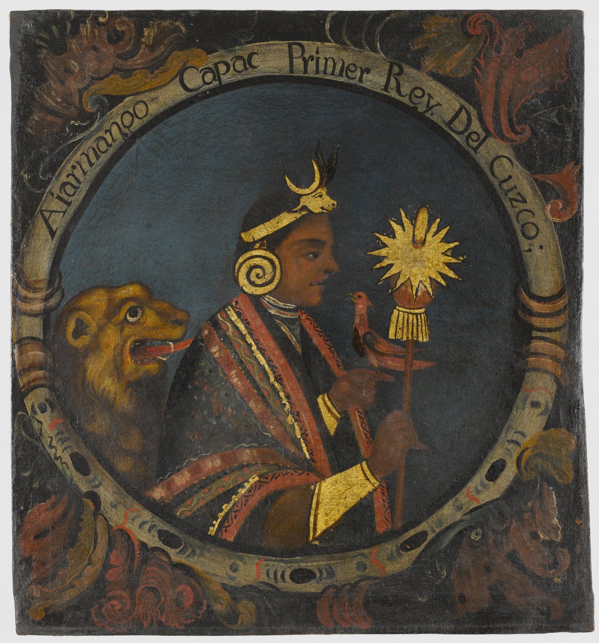 Manco Capac, 1º Rei Inca, meados do século XVIII de Peruvian School