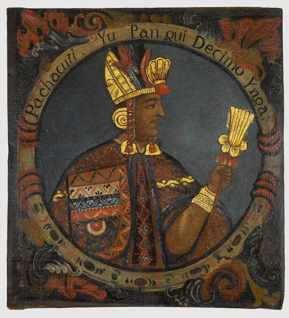 Pachacuti, 10º Rei Inca, meados do século XVIII de Peruvian School