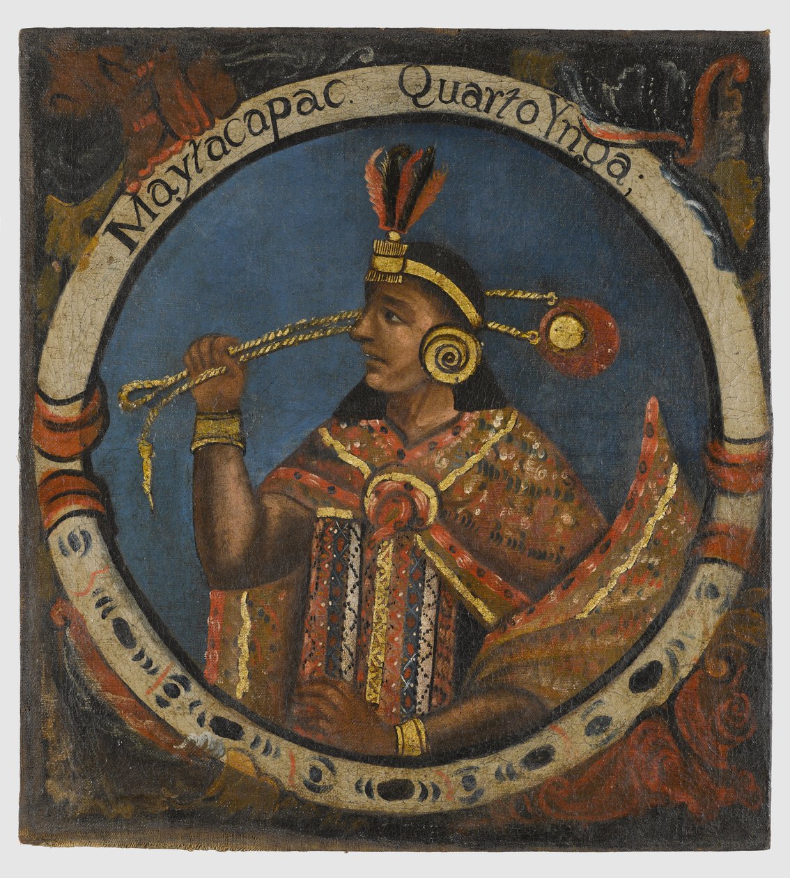 Mayta Capac, Quarto Rei Inca, meados do século XVIII de Peruvian School