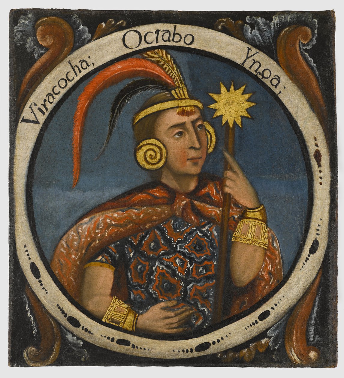 Viracocha, Oitavo Rei Inca, meados do século XVIII de Peruvian School