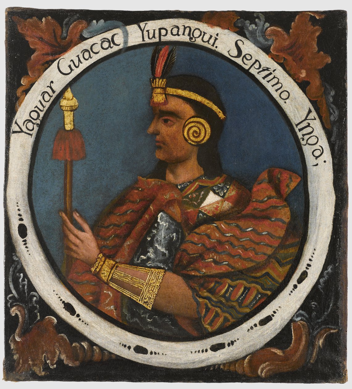 Yahuar Huacac Yupanqui, Sétimo Rei Inca, meados do século XVIII de Peruvian School