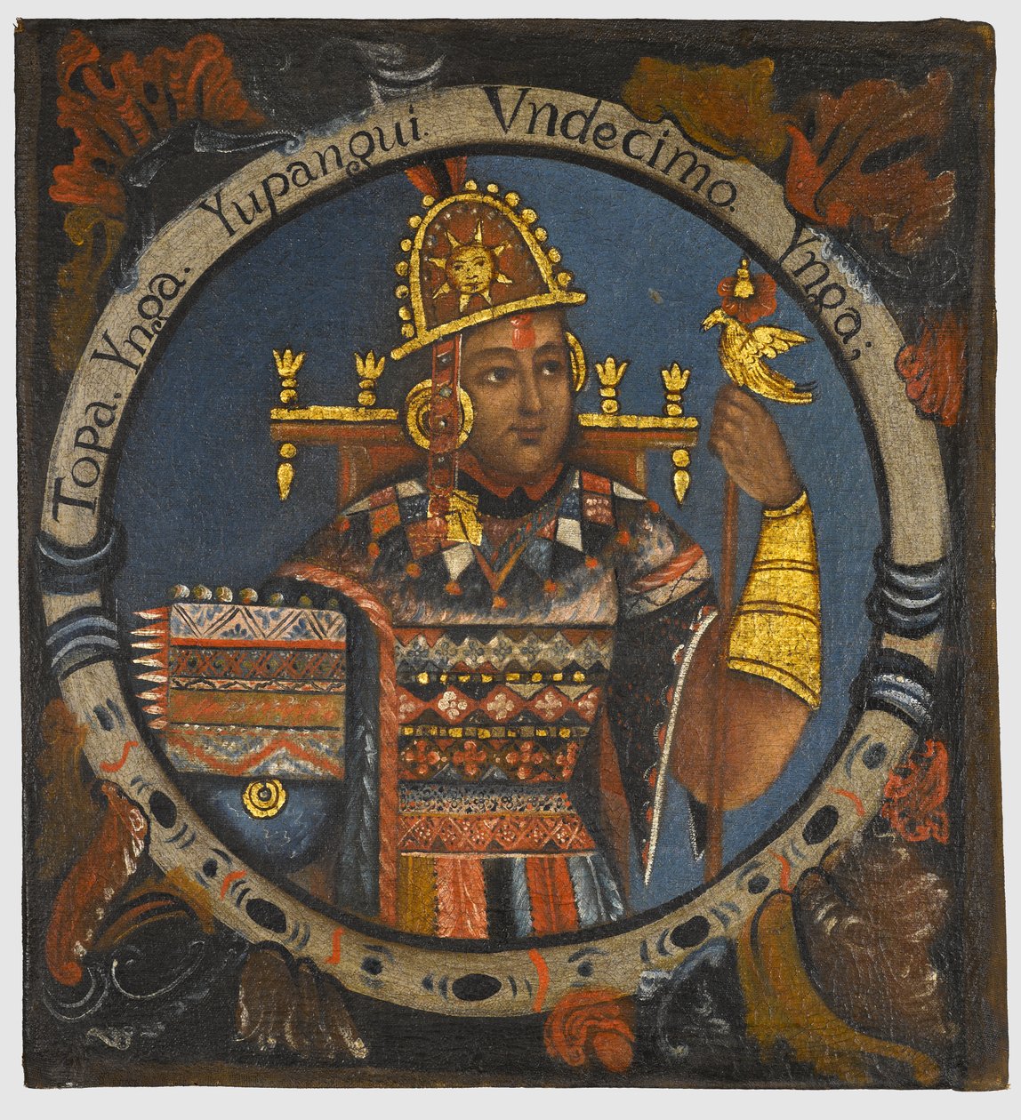 Tupac Yupanqui, 11º Rei Inca, meados do século XVIII de Peruvian School