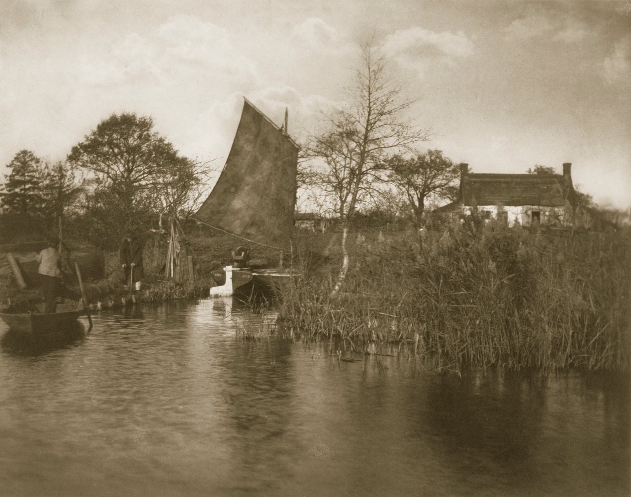 Casa de campo de Broadman, vida e paisagem na Broads Norfolk, c.1886 de Peter Emerson und Thomas Goodall