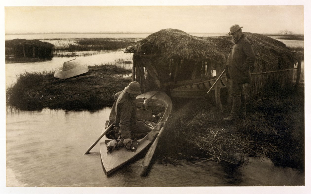 O Fowler retorna, vida e paisagem na Broads Norfolk, c.1886 de Peter Emerson und Thomas Goodall