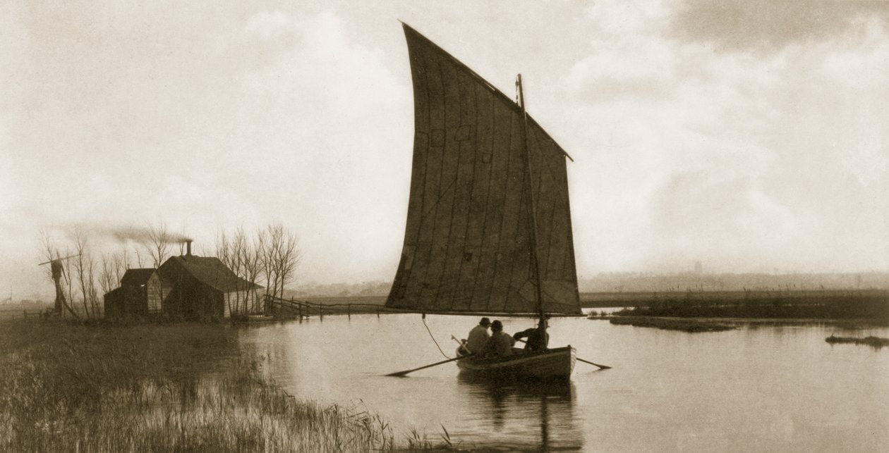 A Velha Ordem e o Novo, a Vida e a paisagem nas Norfolk Broads, c.1886 de Peter Emerson und Thomas Goodall