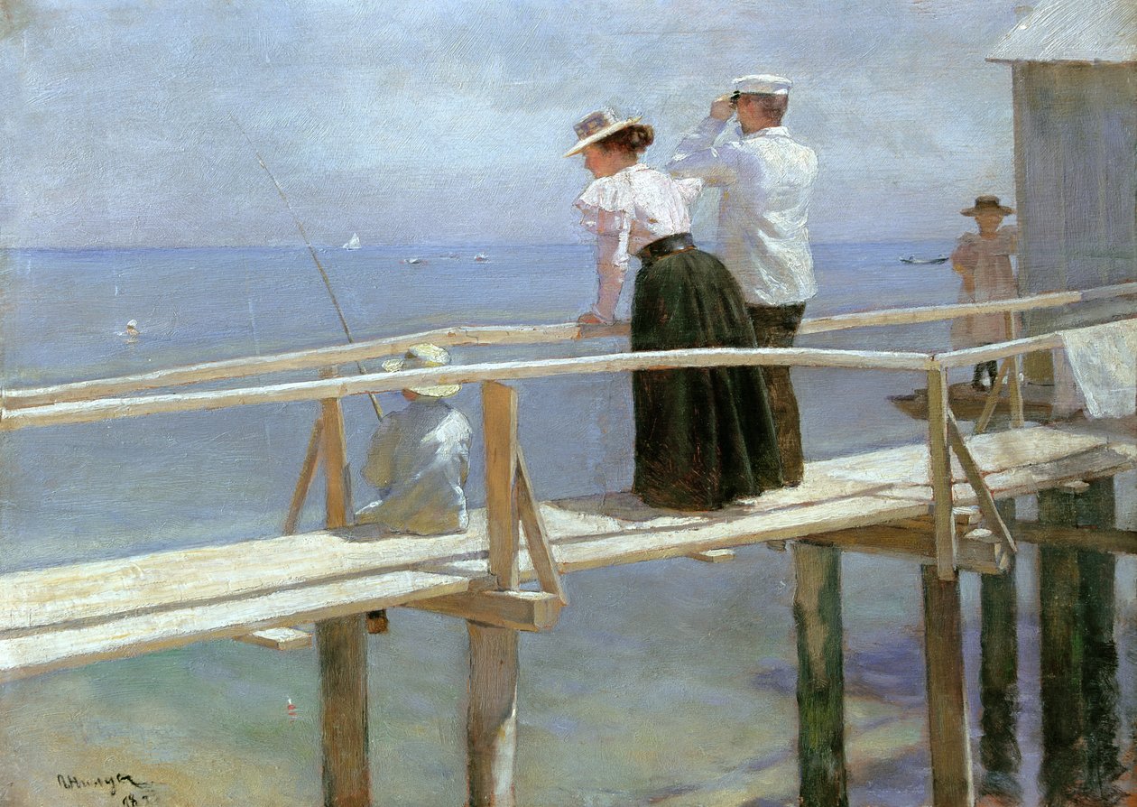 Na ponte, 1898 de Peter Alexandrovich Nilus