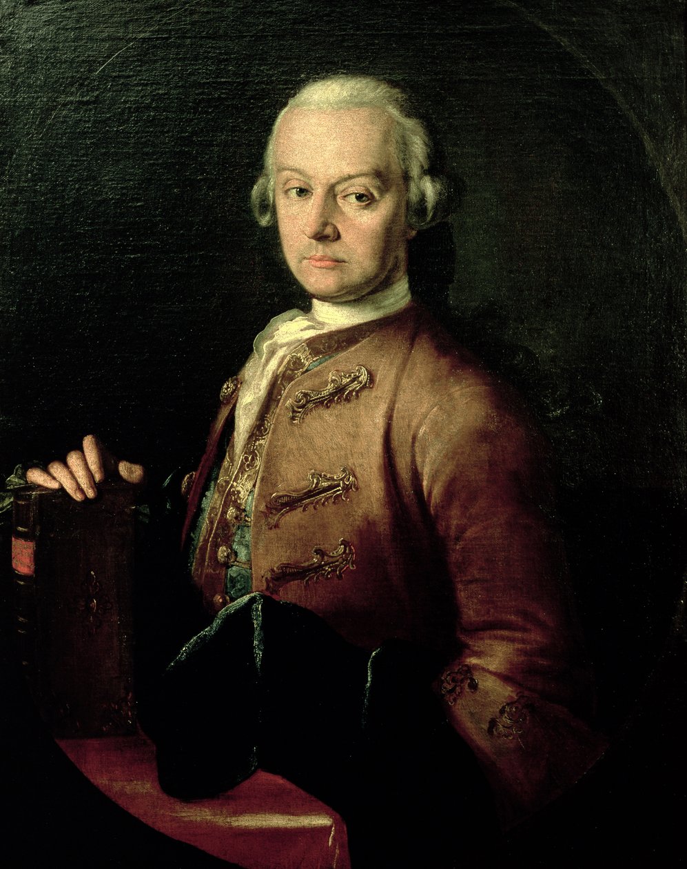 Johann Georg Leopold Mozart (1719-1787), pai de Wolfgang Amadeus, 1765 de Peter Anton Lorenzoni