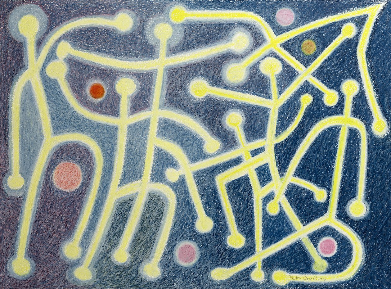 The Dance, 1985 (pastel de óleo sobre papel) de Peter Davidson