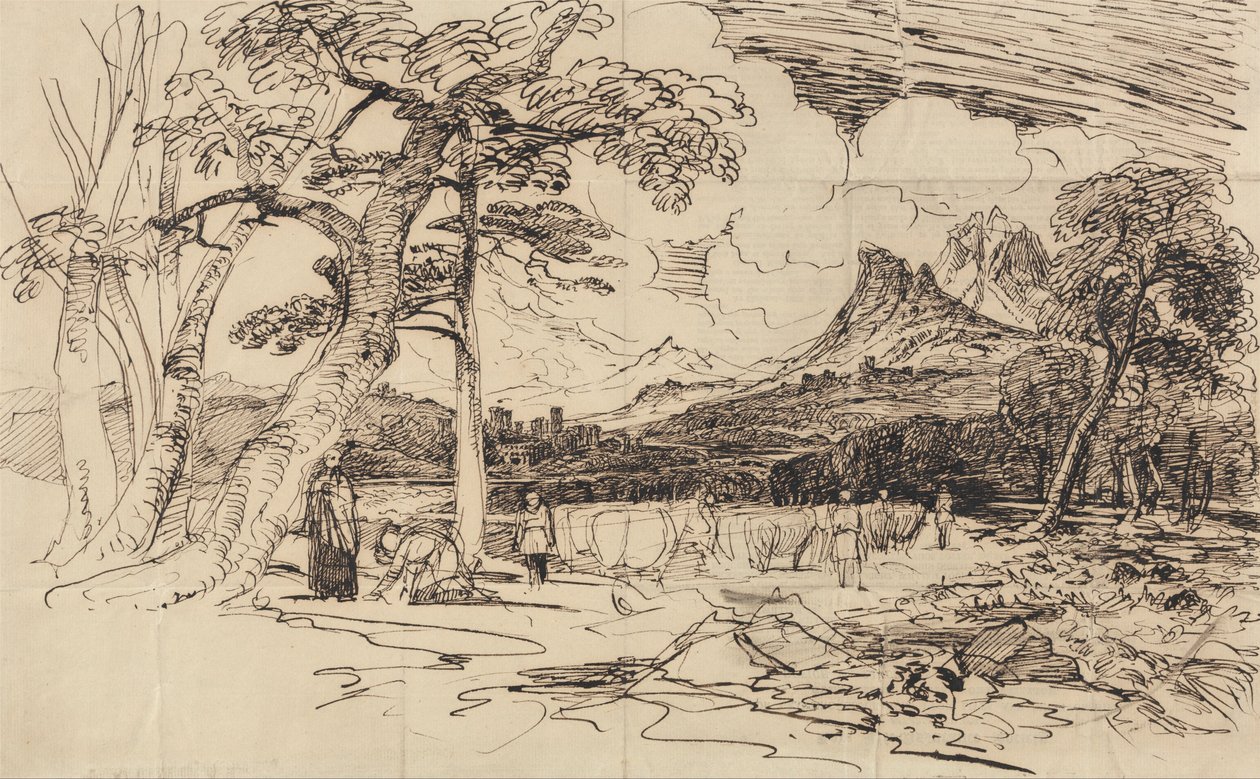 Estude para Elias de Peter de Wint