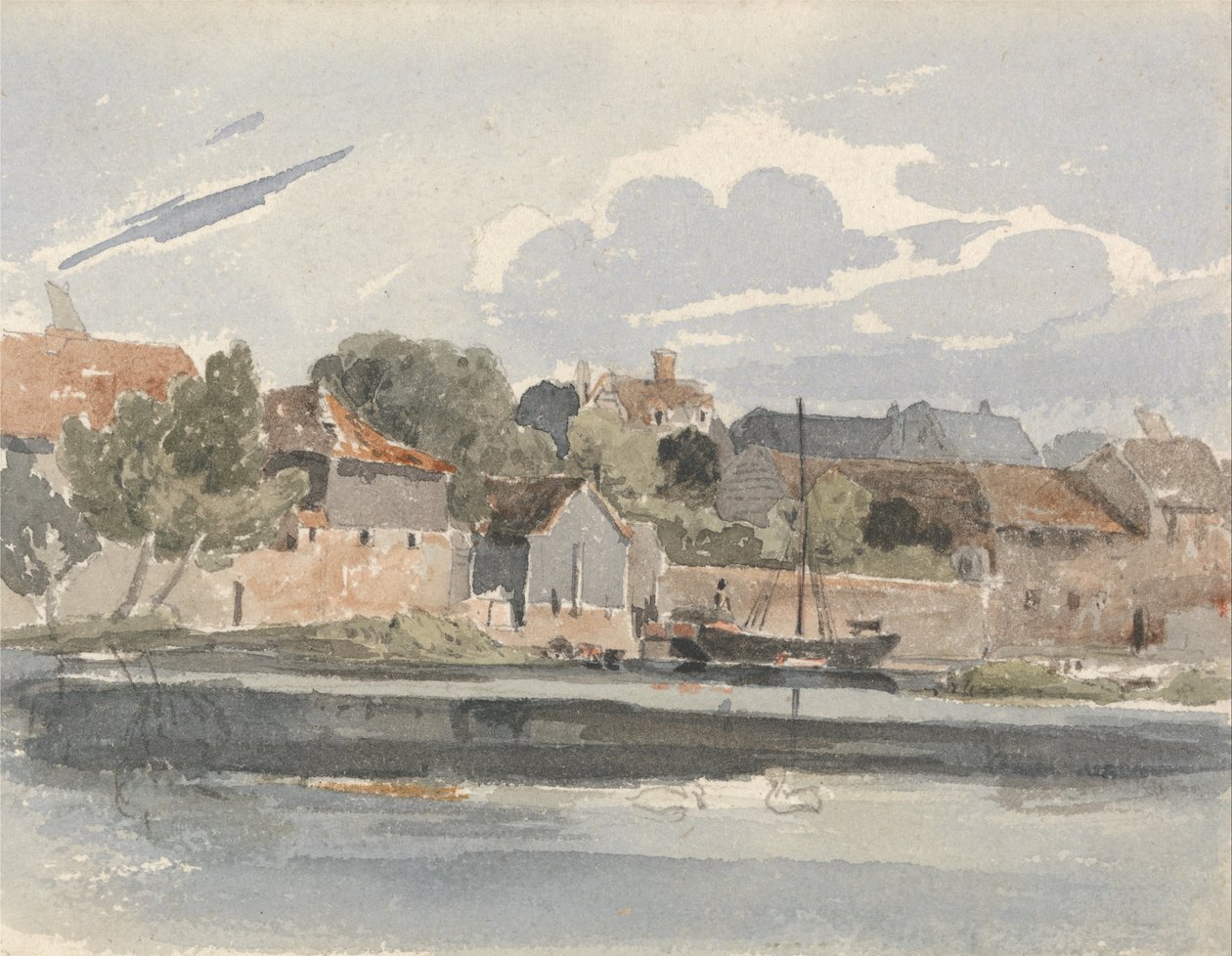 Vista, de, a, thames, em, kingston de Peter de Wint