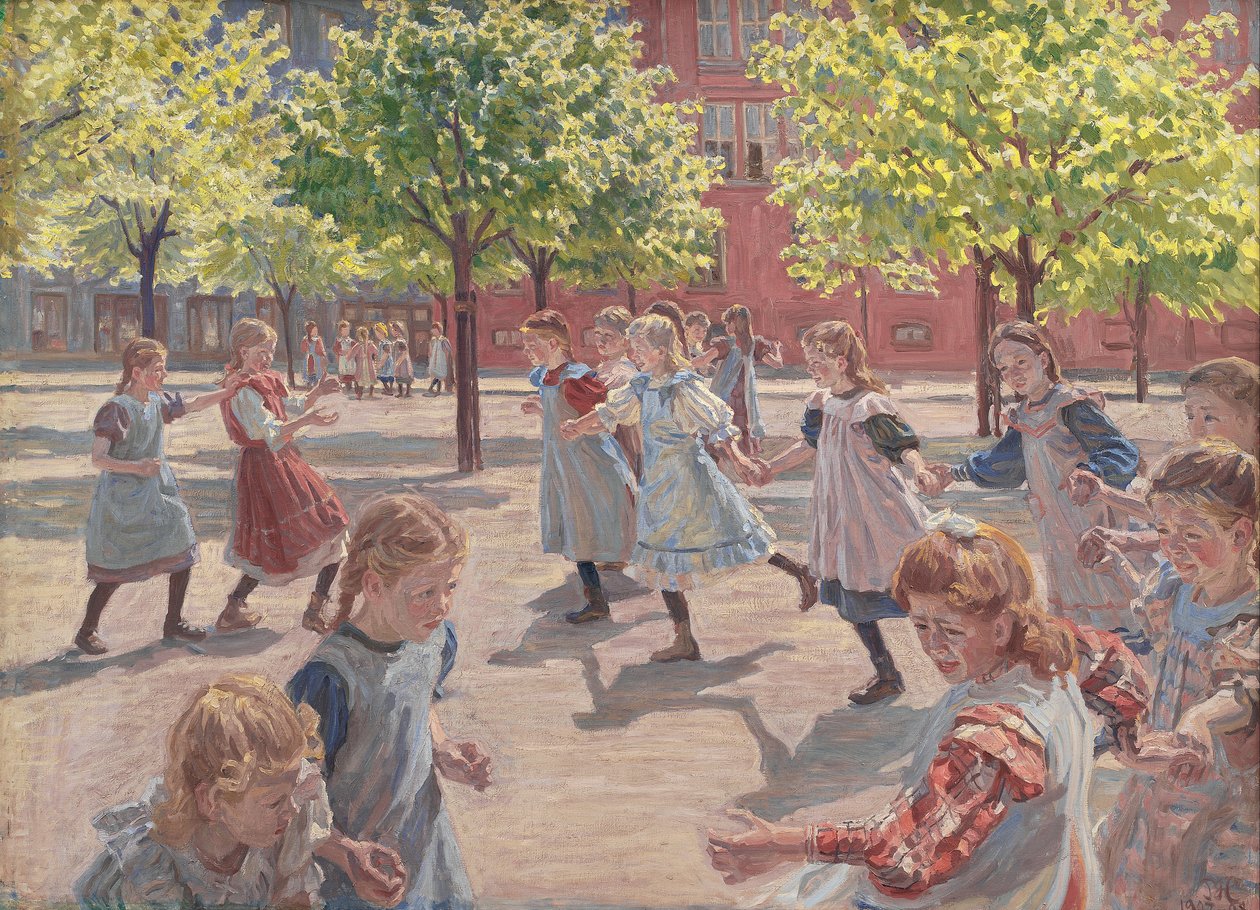 Jogando Crianças, Enghave Square de Peter Marius Hansen