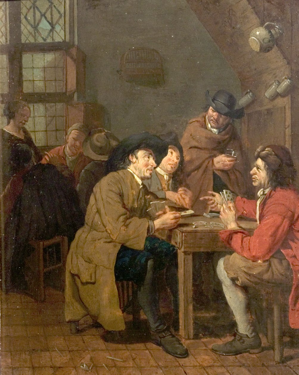 Interior, jogando cartas de Peter Jacob Horemans