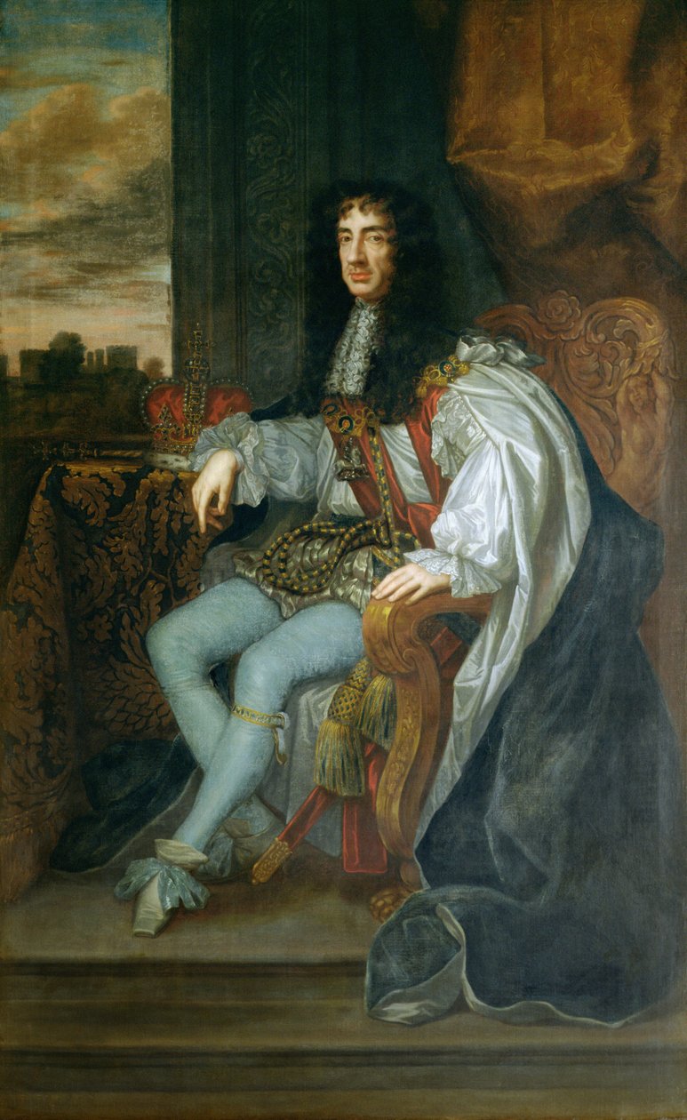 Retrato do rei Carlos II (1630-85) de Peter Lely