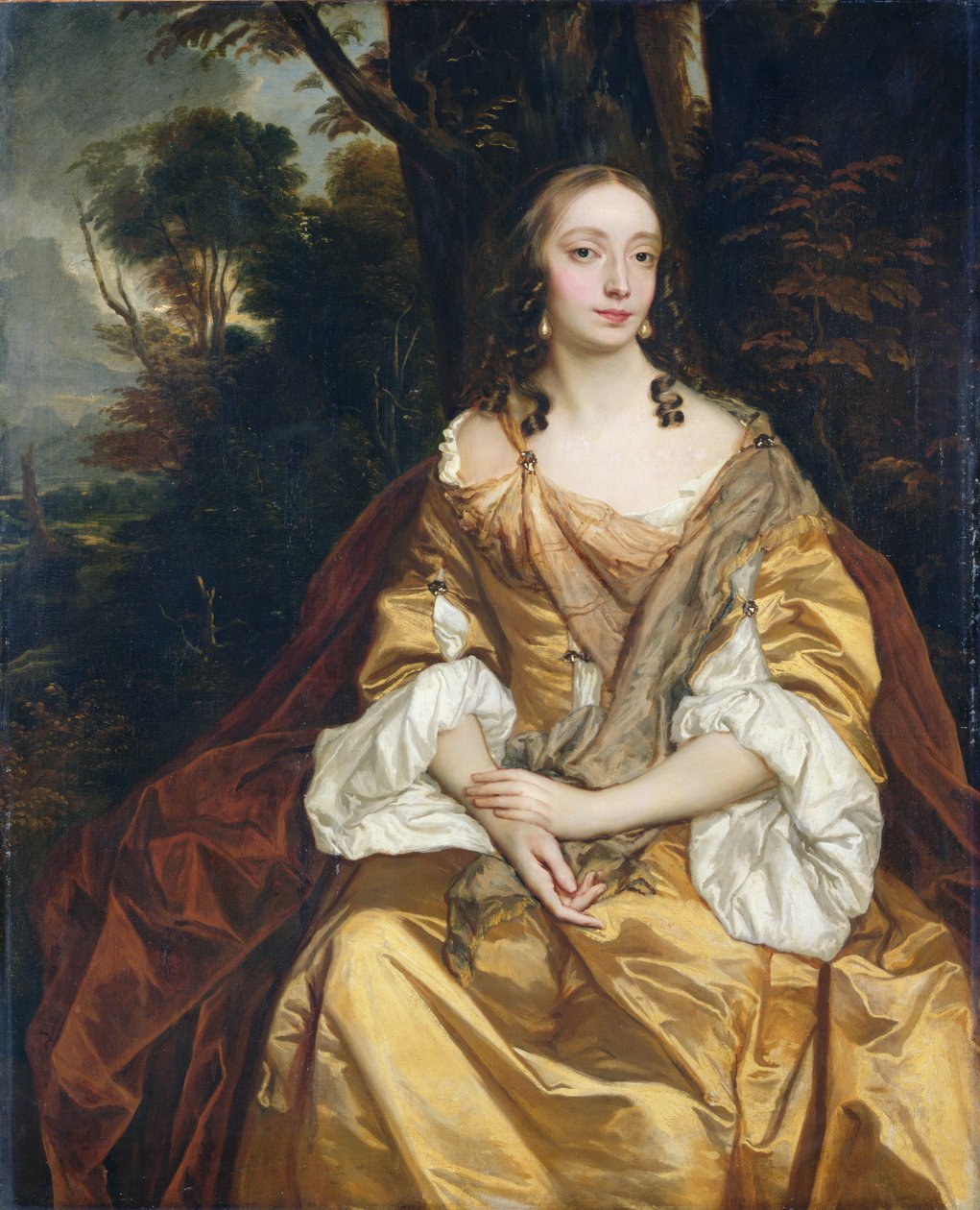 Retrato de uma senhora, provavelmente Mary Parsons, mais tarde senhora Draper, c.1665 de Peter Lely