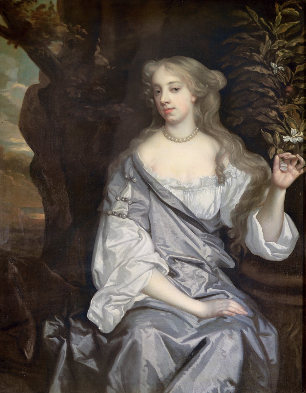 Retrato de uma senhora, dito ser Nell Gwynne (1650-87) de Peter Lely
