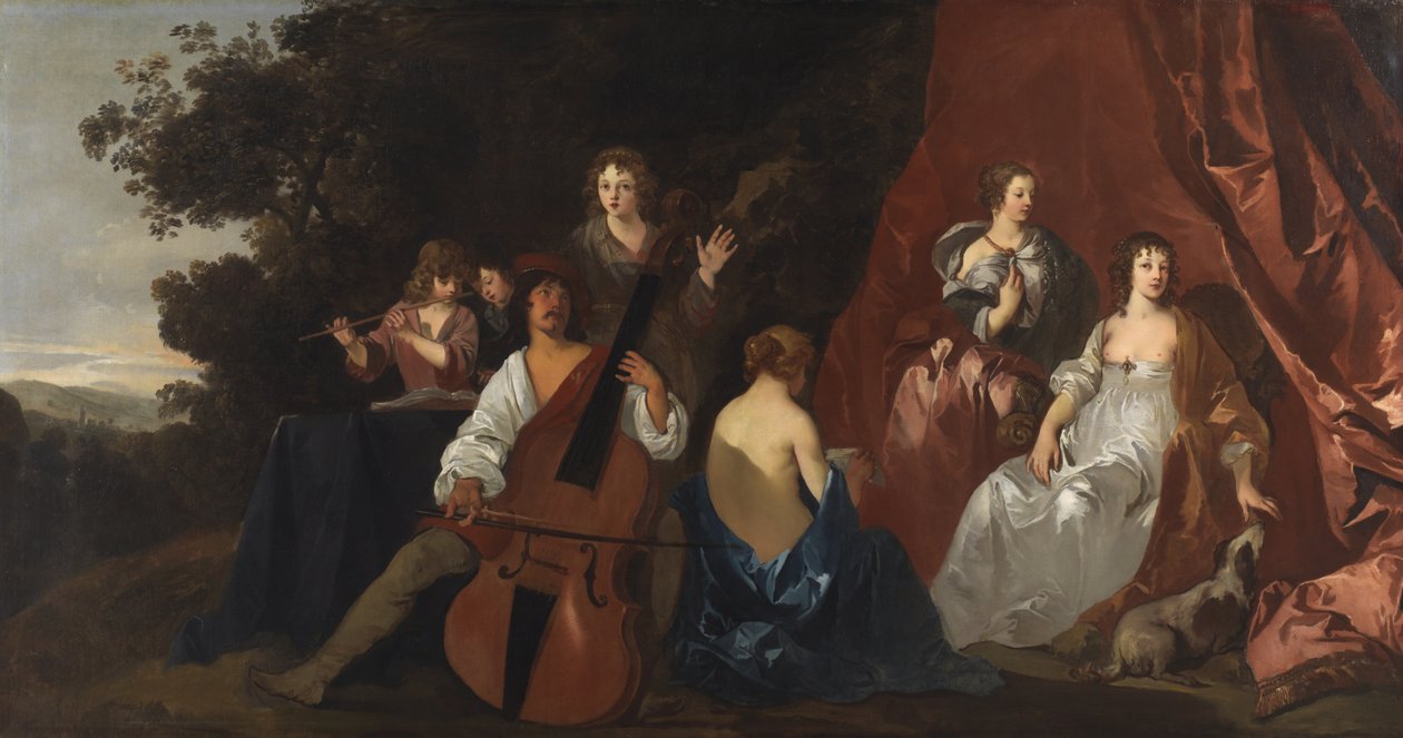 O Concerto (Lely e sua Família) 1640-49 de Peter Lely