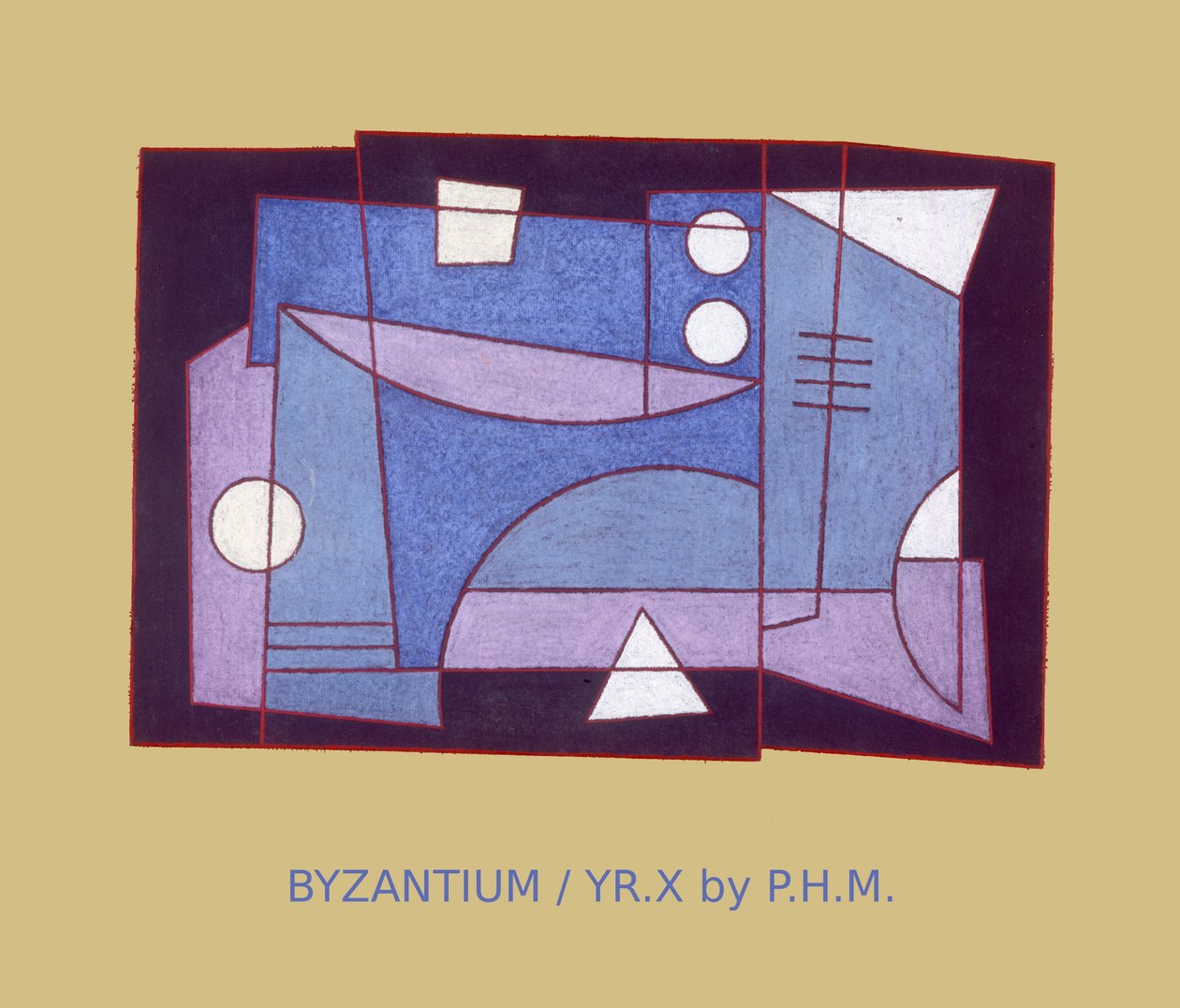 BYZANTIUM. ANO X, (pastel sobre papel) de Peter McClure