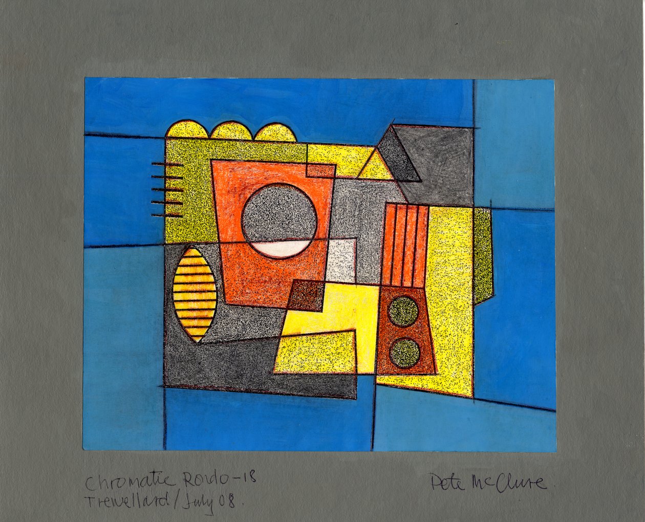 Rondo cromático, 2008 (desenho colorido) de Peter McClure
