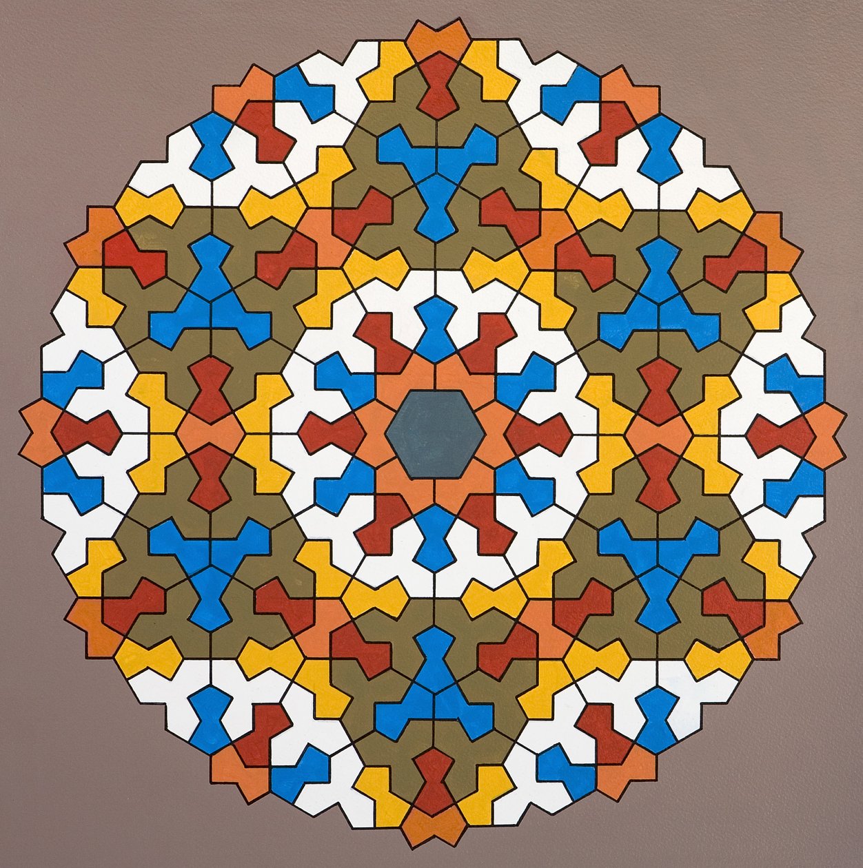 Matriz Modular, 2006 (acrílico sobre papel) de Peter McClure