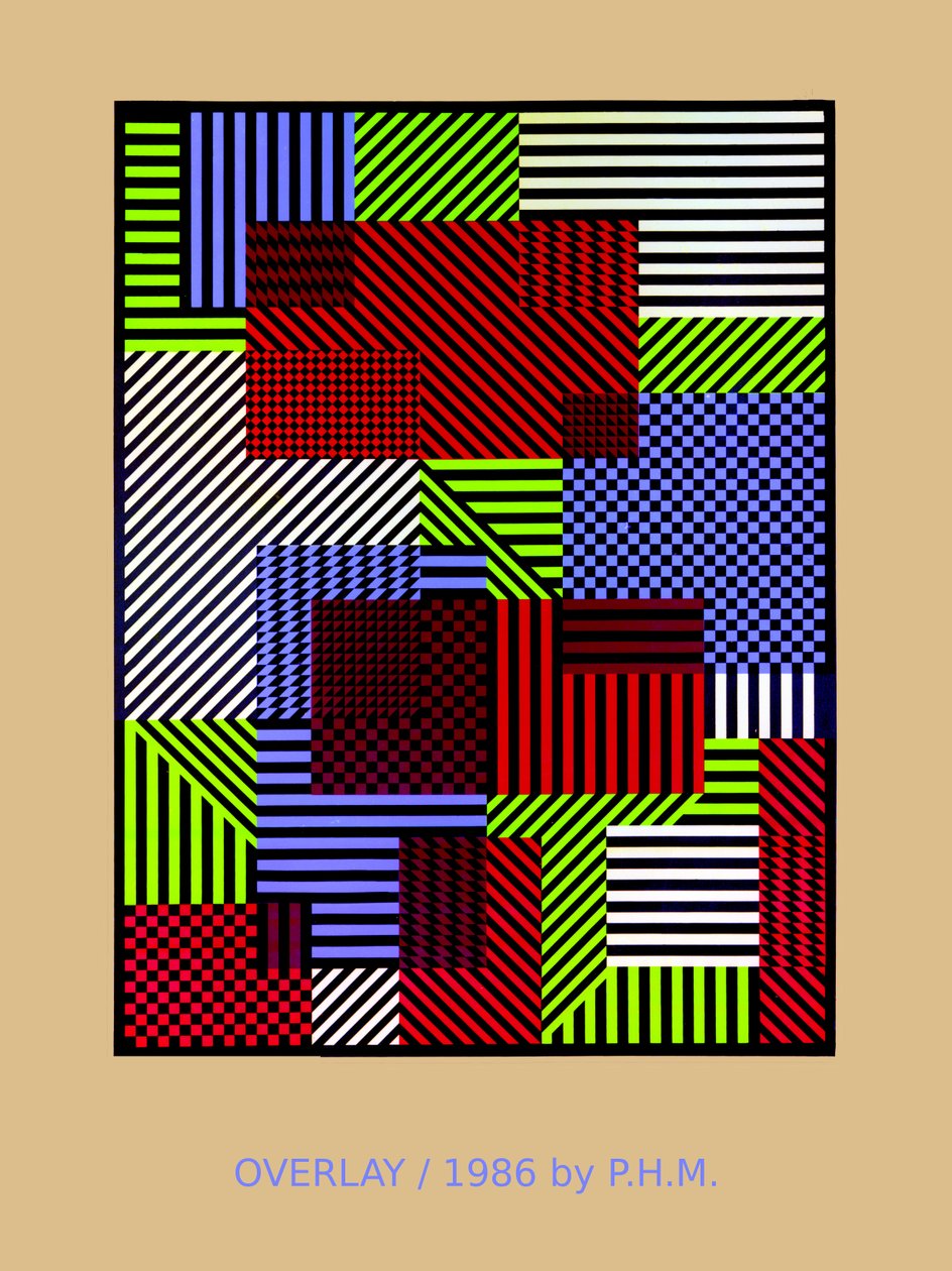 OVERLAY.86, (impressão de tela) de Peter McClure