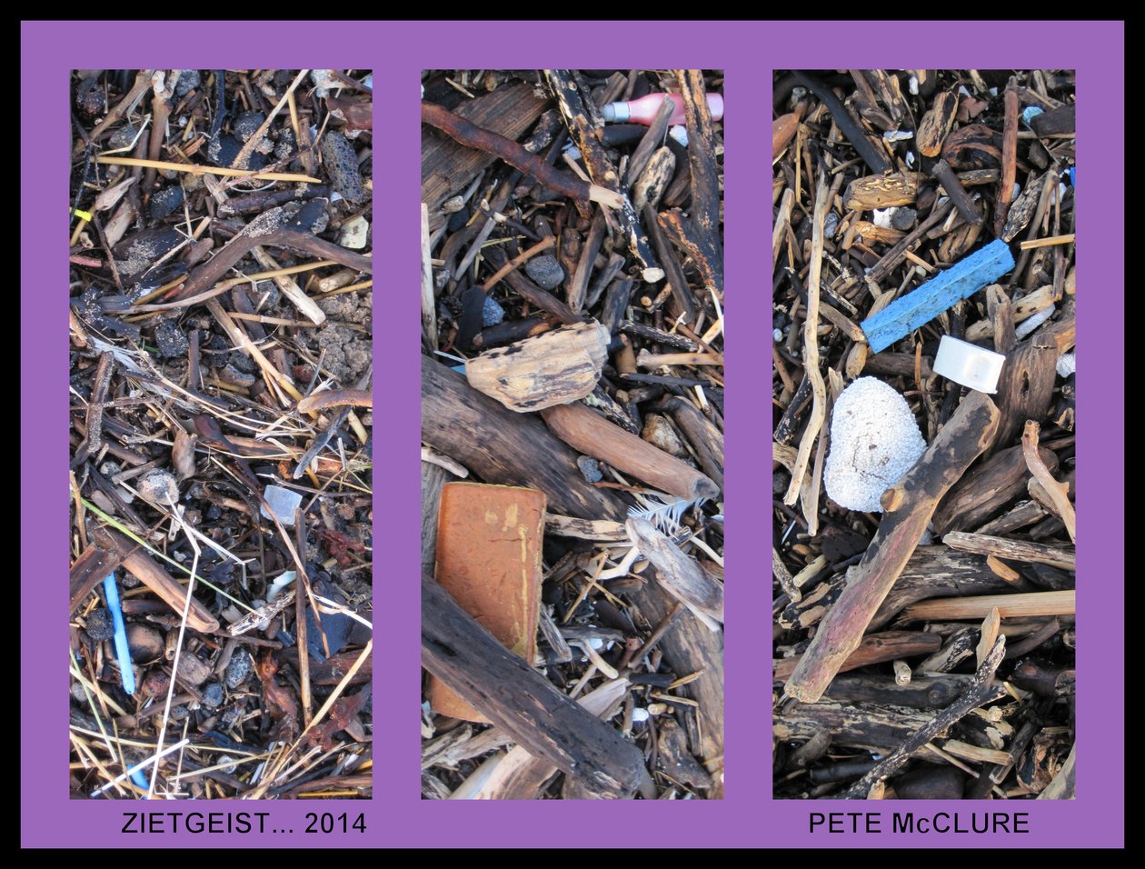 CARE TRIPTYCH, 2013, (foto montagem) de Peter McClure
