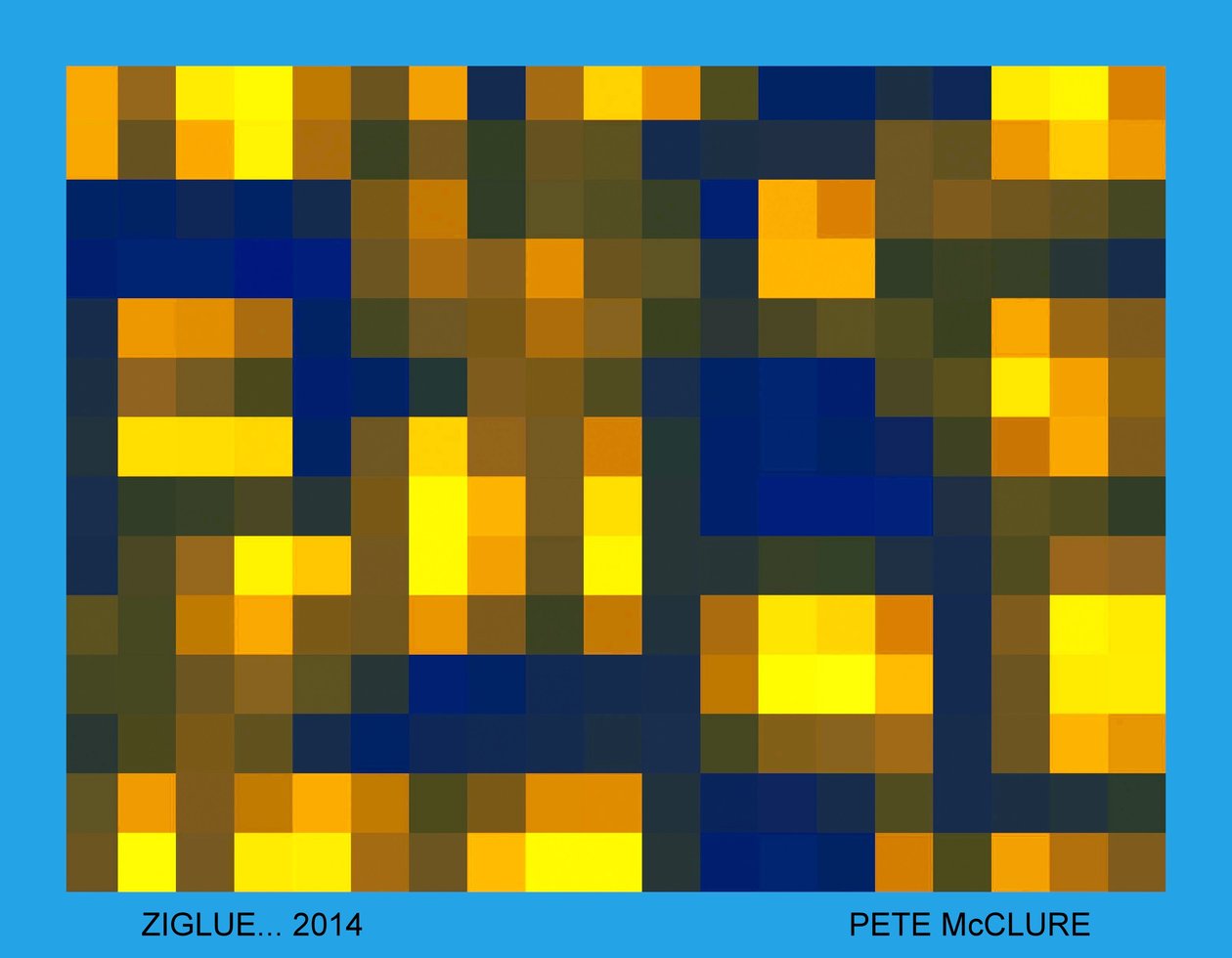 ZIGLUE, 2013, (imagem digital) de Peter McClure