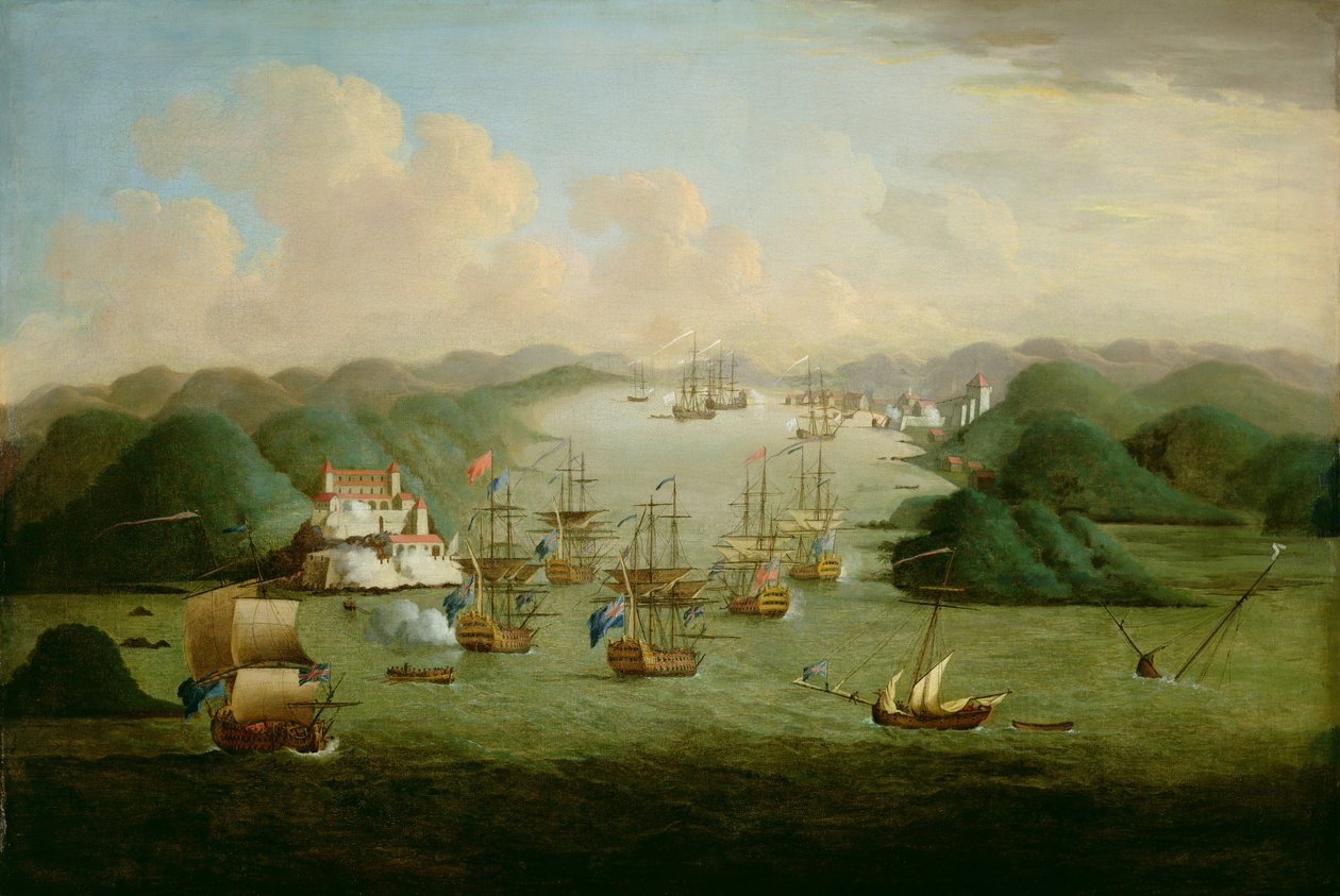 Captura de Porto Bello em 1739 de Peter Monamy