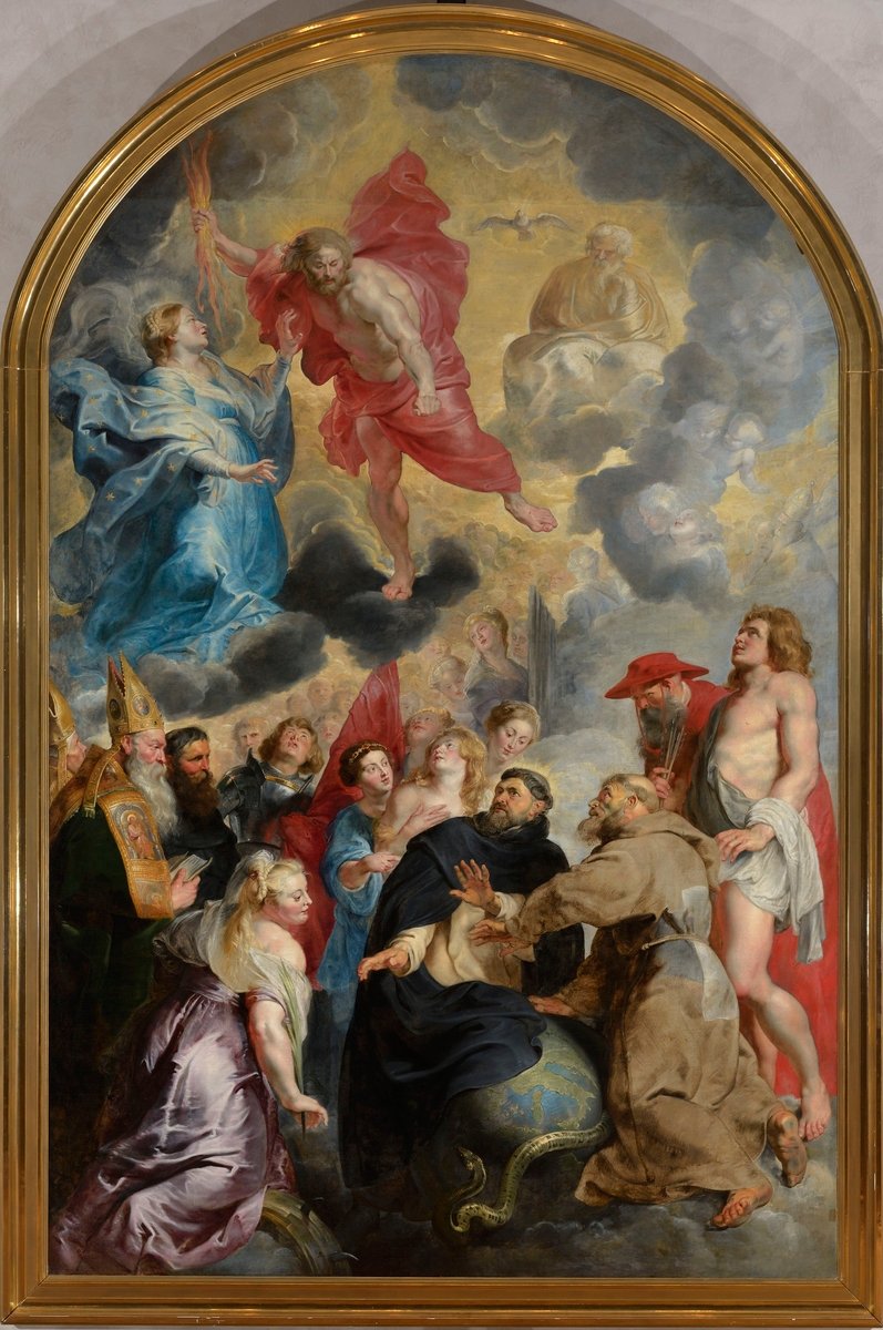 Santos preservando o mundo da ira de Cristo de Peter Paul Rubens