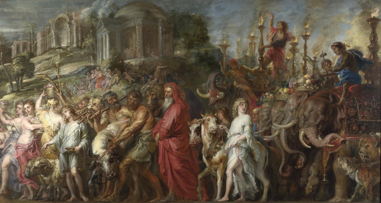 Um triunfo romano de Peter Paul Rubens