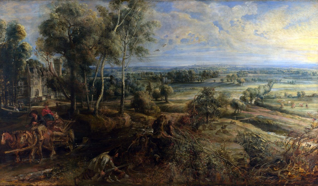 Uma visão de Het Steen no início da manhã de Peter Paul Rubens