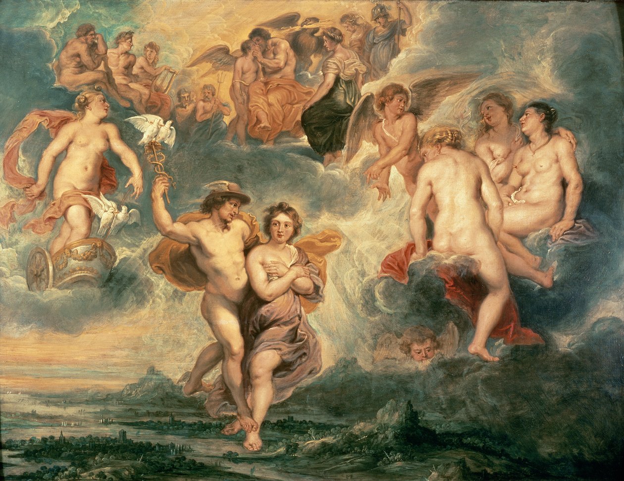 Subida de Psique ao Olimpo de Peter Paul Rubens