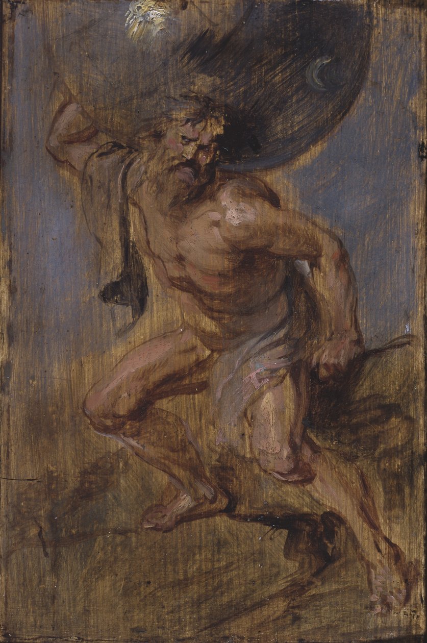 Atlas apoiando os céus c.1637 de Peter Paul Rubens