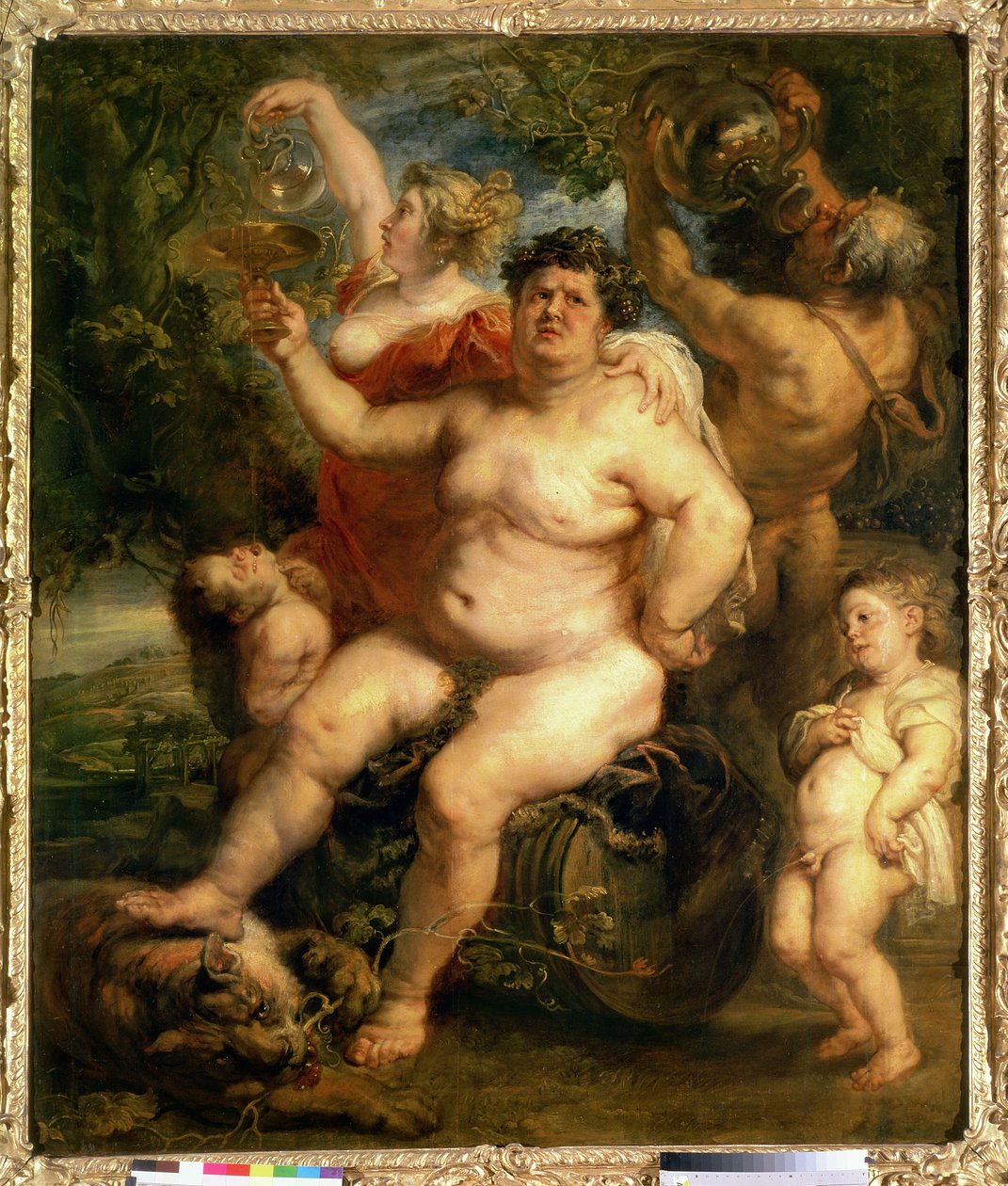 Baco, 1636-40 (óleo sobre tela transferido do painel) de Peter Paul Rubens