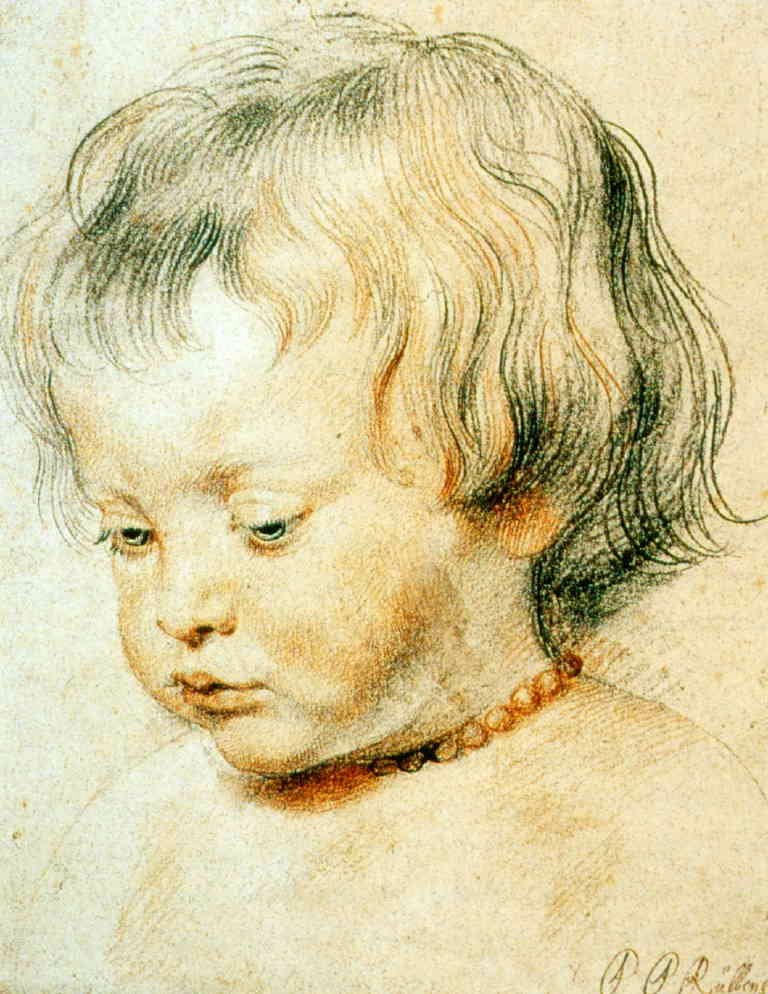 Retrato de seu filho nikolas de Peter Paul Rubens