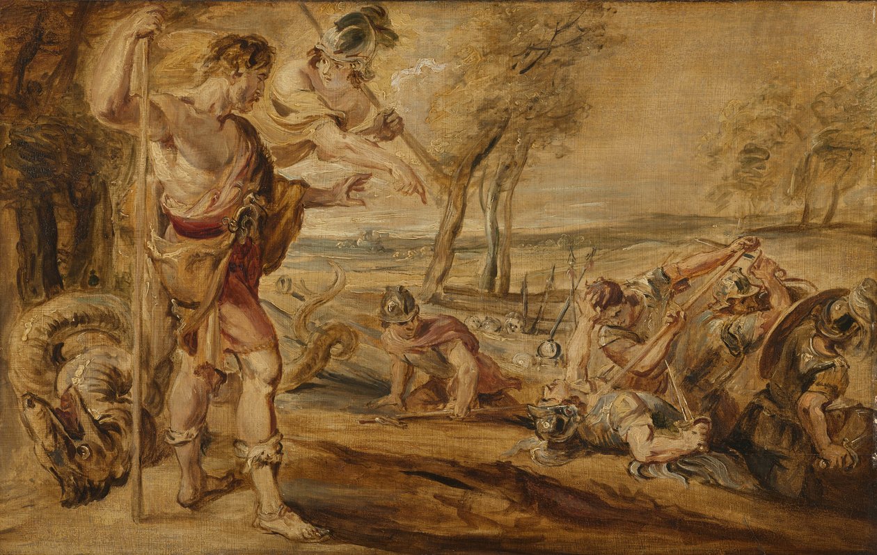 Cadmus semeia dentes de dragão de Peter Paul Rubens