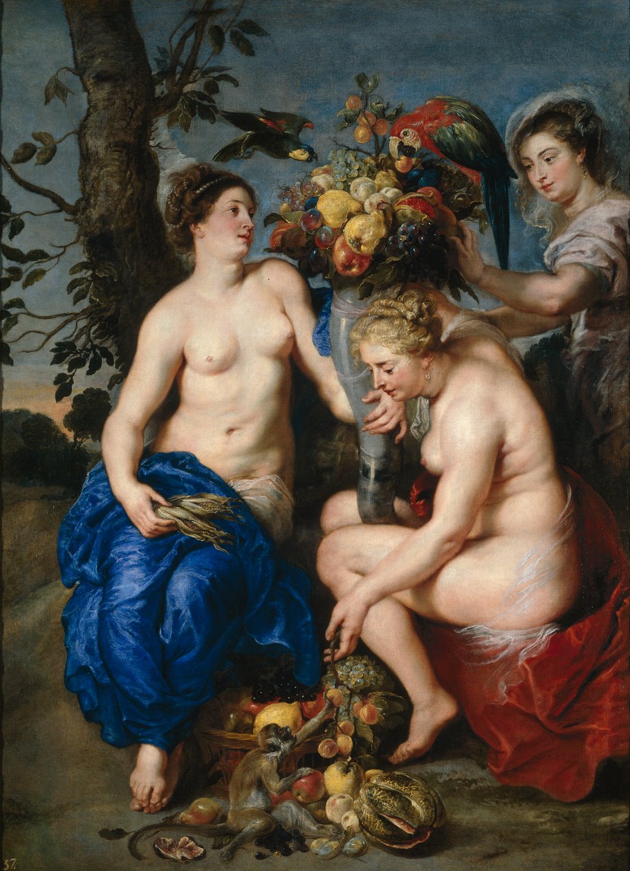 Ceres com duas ninfas de Peter Paul Rubens