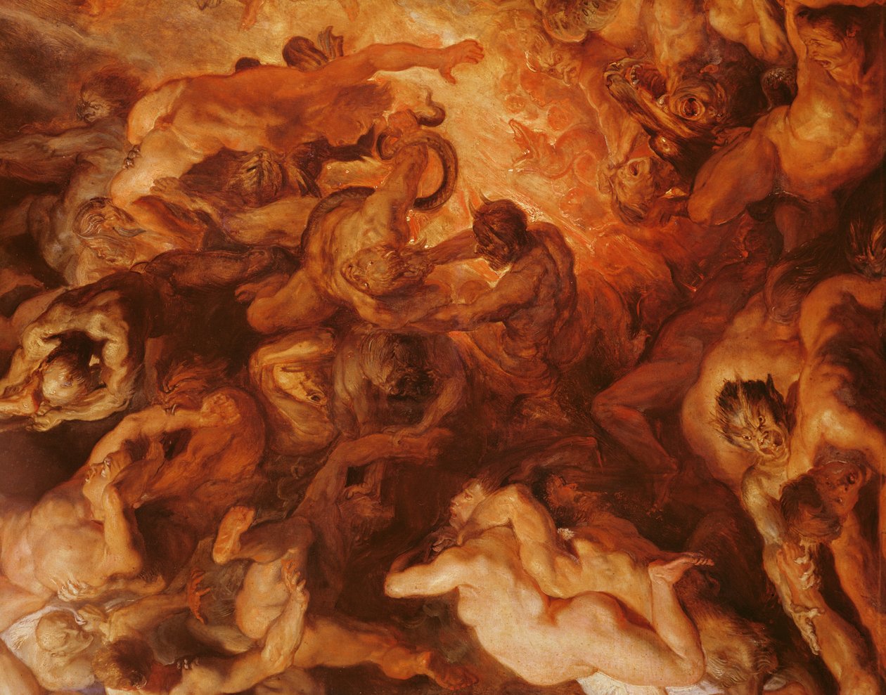 Detalhe do Último Julgamento "Pequeno", c.1620 (ver 206400) de Peter Paul Rubens