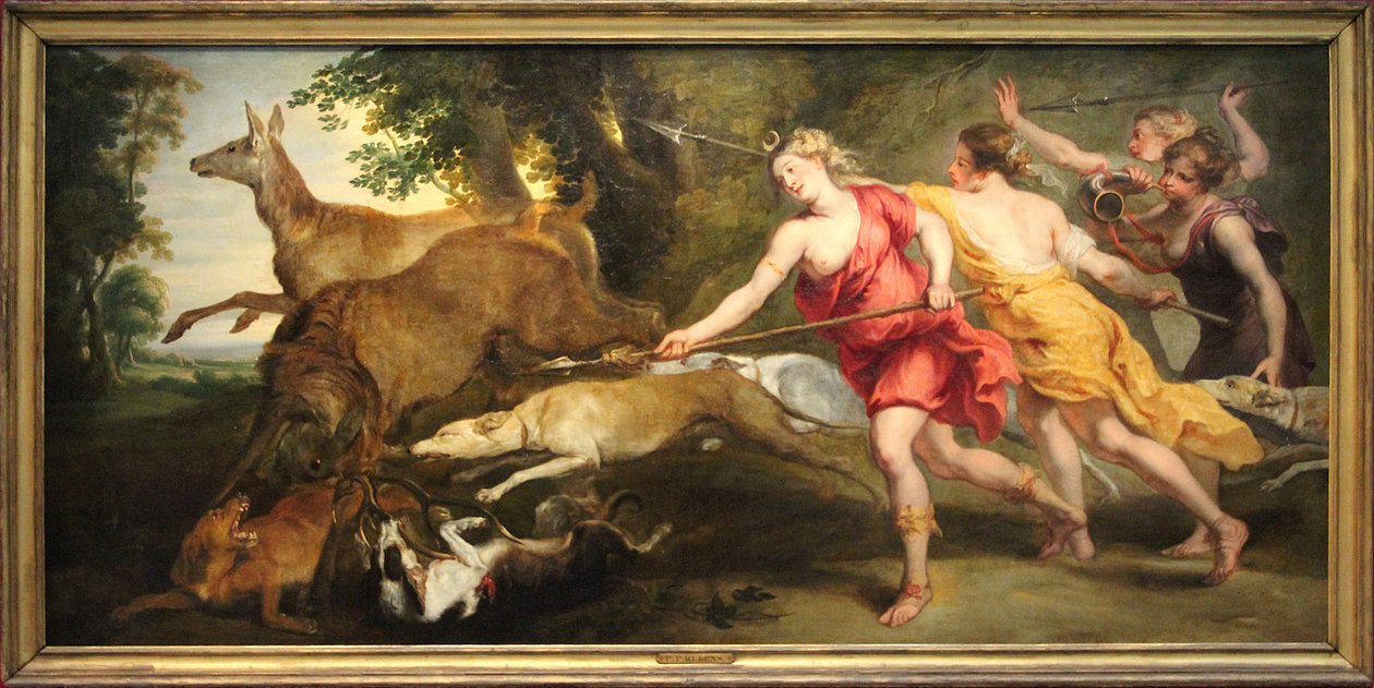 Diana Huntress e suas ninfas de Peter Paul Rubens