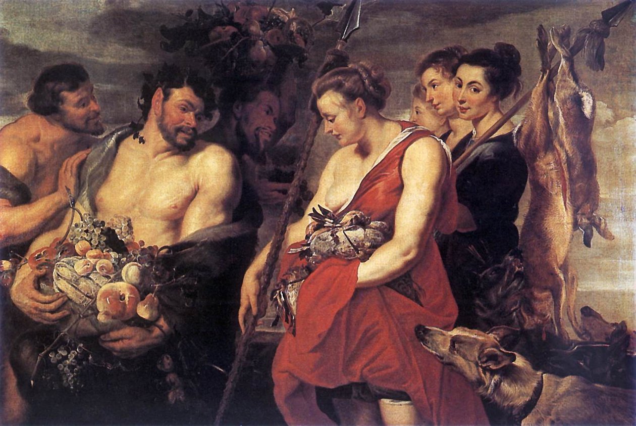 Diana Presentig a captura para pan de Peter Paul Rubens