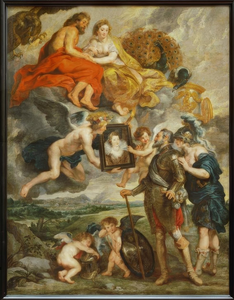 Henrique IV recebe o retrato de Maria de Médici de Peter Paul Rubens