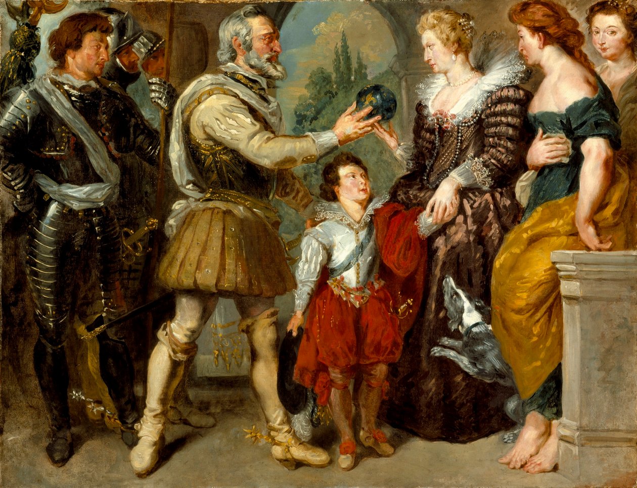 Henri IV Conferindo a Regência a Marie de Medici de Peter Paul Rubens