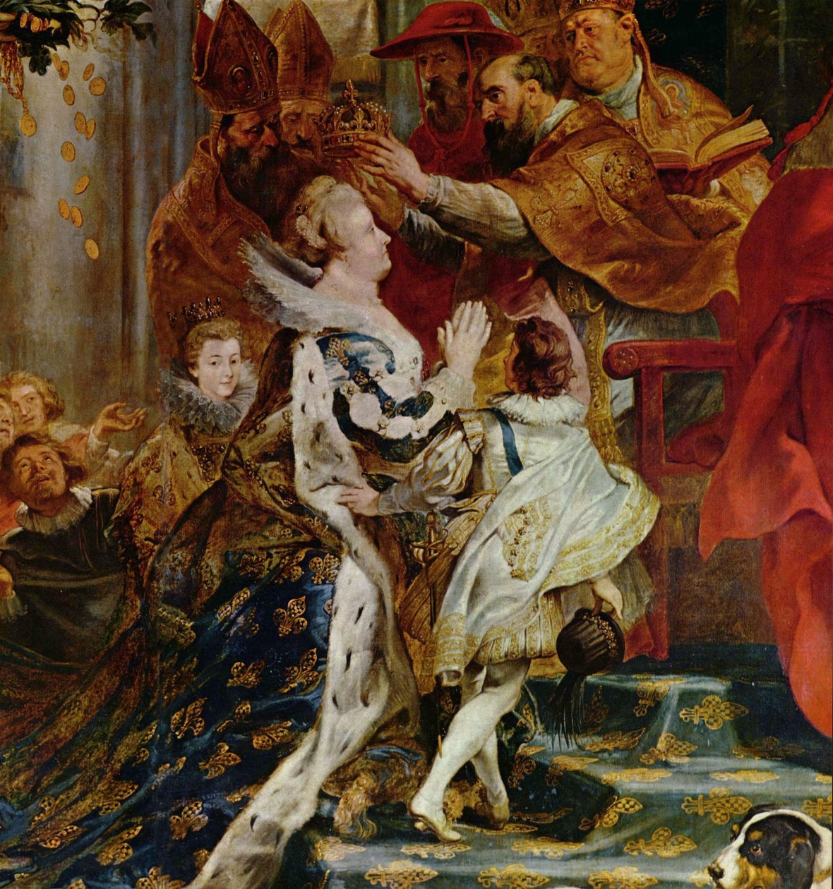 Coroação de Maria de Medici em St. Denis em Paris de Peter Paul Rubens