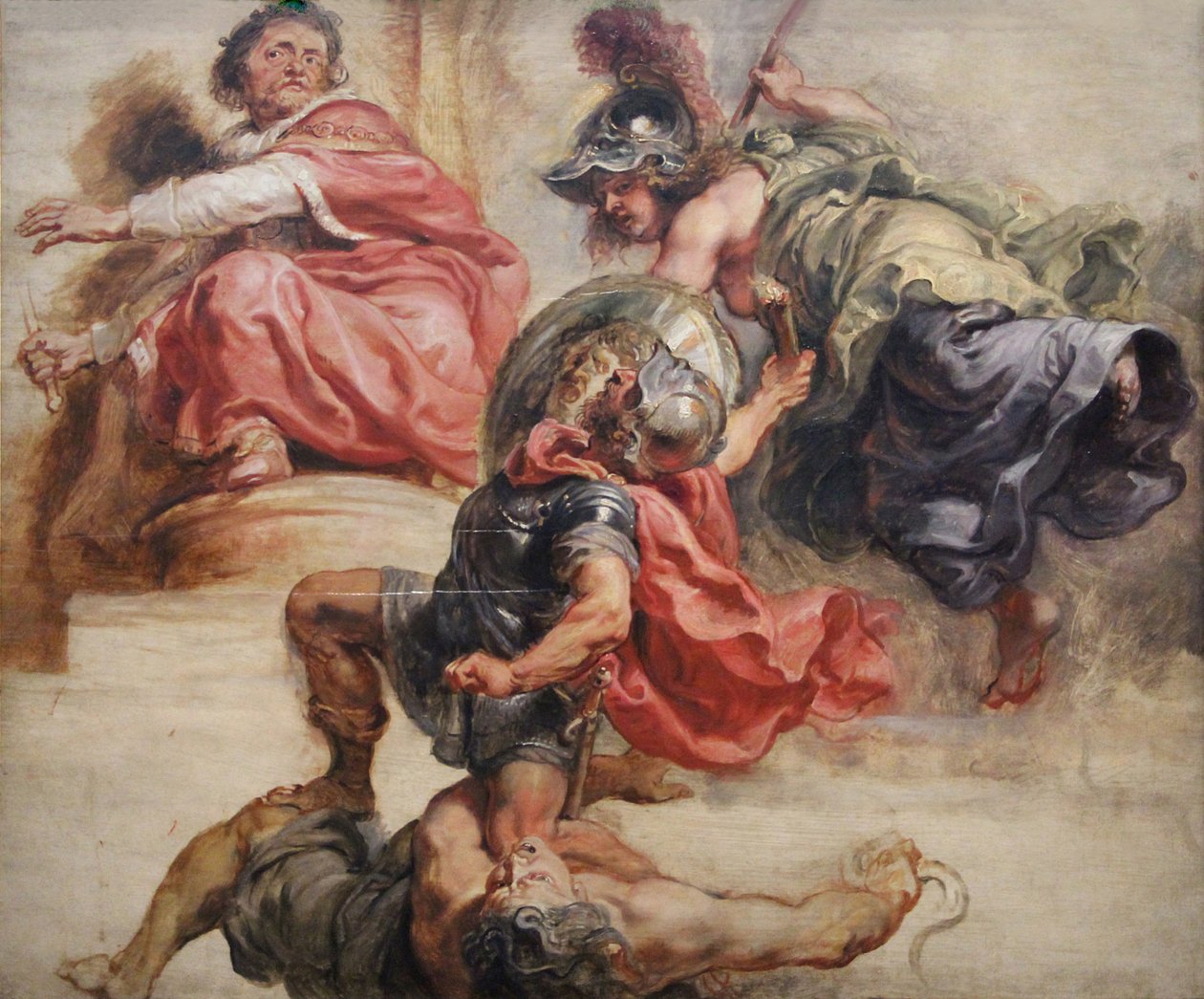 A sabedoria vitoriosa da guerra e da discórdia de Peter Paul Rubens