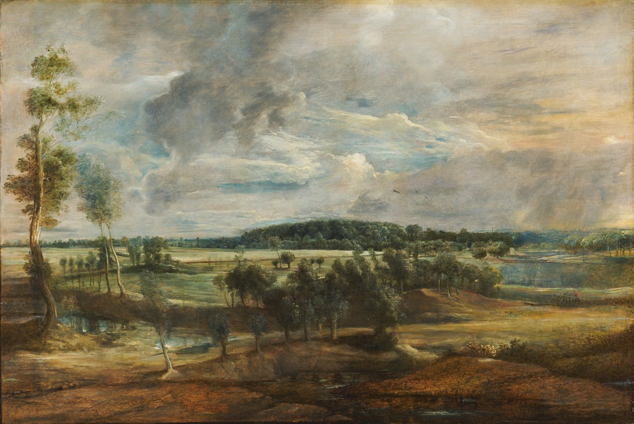 Paisagem, em, flanders, (panel) de Peter Paul Rubens