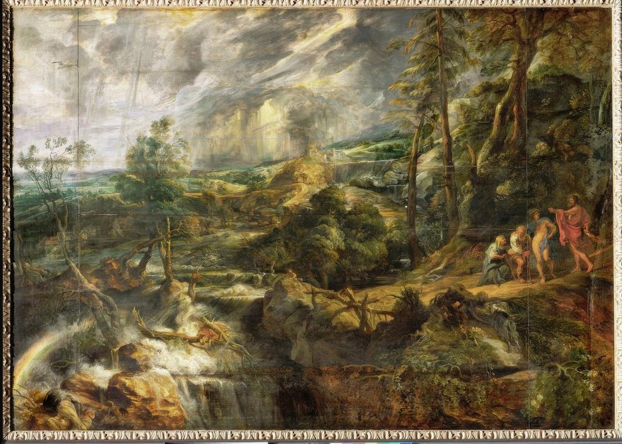 Paisagem na tempestade de Peter Paul Rubens