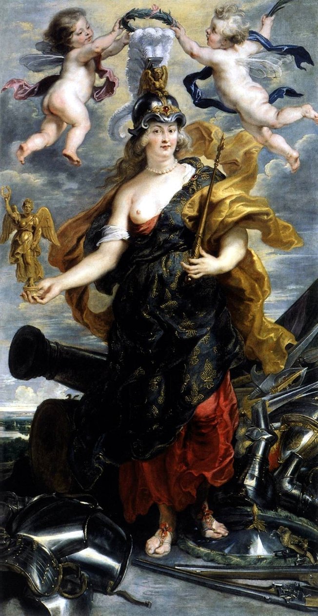 Retrato, de, mary, de, medici, em, um, triunfante, rainha, ou, retrato, de, mary, de, medici, em, bellone de Peter Paul Rubens